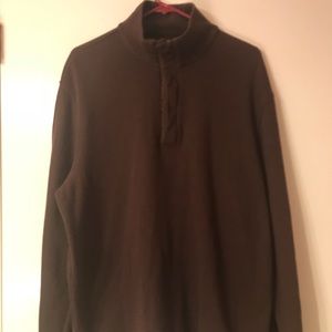 Perry Ellis men’s polo long sleeve brown
